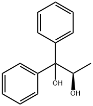 (R)-1,1-ジフェニル-1,2-プロパンジオール 化学構造式