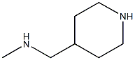 N-甲基-4-哌啶甲胺, 126579-26-8, 结构式