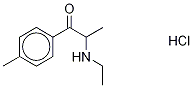 rac-N-Ethyl-4-Methyl Cathinone Hydrochloride Structure