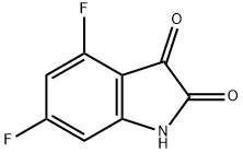 4,6-DIFLUOROINDOLINE-2,3-DIONE Structure