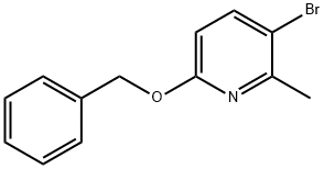 5-溴-2-苄氧基-6-甲基吡啶 结构式