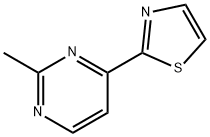 2 - (2 -甲基嘧啶- 4 -基)噻唑 结构式