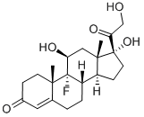 氟氢可的松, 127-31-1, 结构式