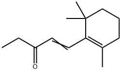1-(2,6,6-三甲基)-1-环己烯-1-戊烯-3-酮, 127-43-5, 结构式