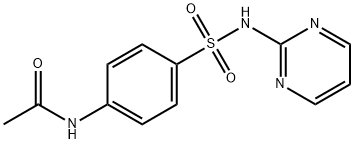 N-乙酰磺胺嘧啶 结构式