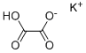 Potassium binoxalate Struktur