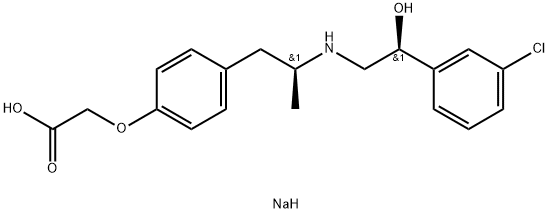 BRL37344, ナトリウム塩 化学構造式
