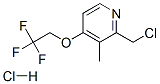 2-氯甲基-3-甲基-4-(2,2,2-三氟乙氧基)嘧啶盐酸盐 结构式