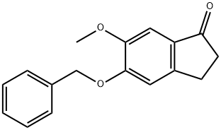 5-ベンジルオキシ-6-メトキシ-1-インダノン 化学構造式