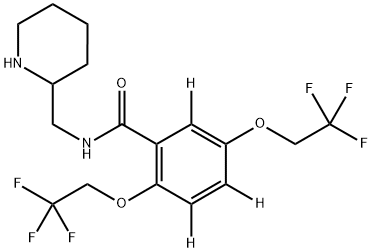 RAC-氟卡尼-D3, 127413-31-4, 结构式