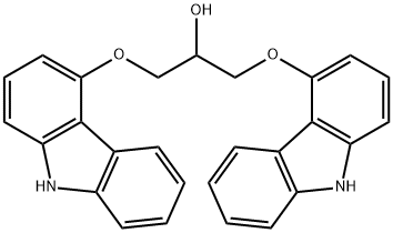 1,3-ビス(9H-カルバゾール-4-イルオキシ)-2-プロパノール(CARVEDILOL IMPURITY) 化学構造式