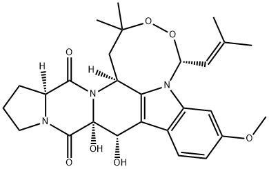 震颤真菌毒素, 12771-72-1, 结构式