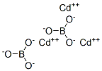 Cadmium borate Struktur