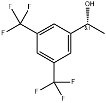 (R)-(+)-1-[3,5-ビス(トリフルオロメチル)フェニル]エタノール 化学構造式