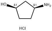 (1R,3S)-3-氨基环戊醇盐酸盐, 1279032-31-3, 结构式