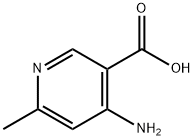 4-氨基-6-甲基烟酸, 127915-50-8, 结构式
