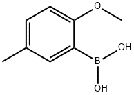 5-メチル-2-メトキシフェニルボロン酸 化学構造式