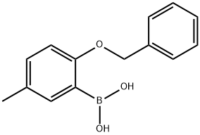 2-苄氧基-5-甲基苯硼酸, 127972-17-2, 结构式