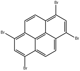 1,3,6,8-テトラブロモピレン 化学構造式