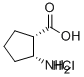 (1S,2R)-(+)-2-Amino-1-cyclopentanecarboxylic acid hydrochloride Structure