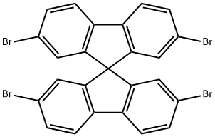 2,2',7,7'-テトラブロモ-9,9'-スピロビ[9H-フルオレン] 化学構造式