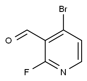 4-溴-2-氟-3-吡啶甲醛 结构式