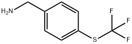 4-三氟甲硫基苄胺, 128273-56-3, 结构式