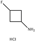 3-フルオロシクロブタンアミン塩酸塩 化学構造式