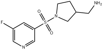 (1-(5-fluoropyridin-3-ylsulfonyl)pyrrolidin-3-yl)MethanaMine Structure