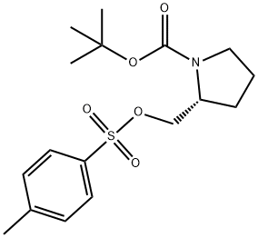 (R)-TERT-BUTYL 2-(TOSYLOXYMETHYL)PYRROLIDINE-1-CARBOXYLATE Structure