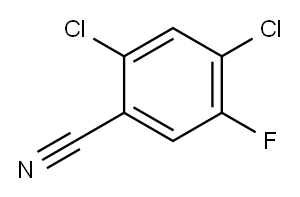 2,4-二氯-5-氟苯腈, 128593-93-1, 结构式