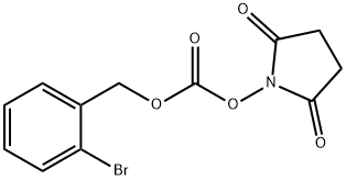 N-(2-Bromobenzyloxycarbonyloxy)succinimide Struktur