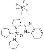 1H-苯并三唑-1-基氧三吡咯烷基六氟磷酸盐 结构式