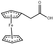 フェロセン酢酸 化学構造式