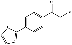2-溴-1-[4-(2-噻吩基)苯基]-1-乙酮, 128746-80-5, 结构式