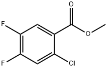 2-氯-4,5-二氟苯甲酸甲酯, 128800-36-2, 结构式