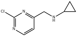 2-氯-N-环丙基-4-嘧啶甲胺, 1289386-31-7, 结构式
