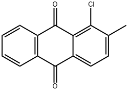 1-クロロ-2-メチルアントラキノン 化学構造式