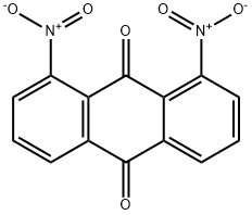 1,8-ジニトロ-9,10-アントラセンジオン 化学構造式