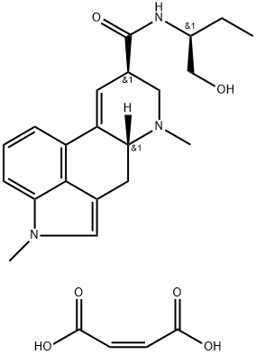 マレイン酸·メチセルギド 化学構造式