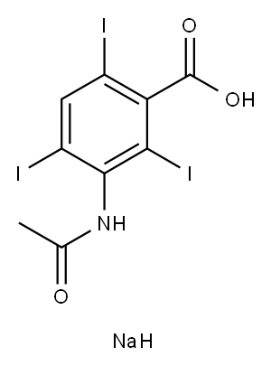 sodium acetrizoate Struktur