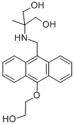 2-[[9-(2-ヒドロキシエトキシ)アントラセン-10-イル]メチルアミノ]-2-メチル-1,3-プロパンジオール 化学構造式