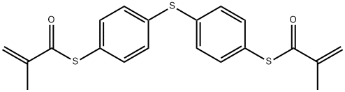 ビス(4-メタクリロイルチオフェニル)スルフィド 化学構造式