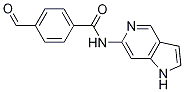 BenzaMide, 4-forMyl-N-1H-pyrrolo[3,2-c]pyridin-6-yl- Structure
