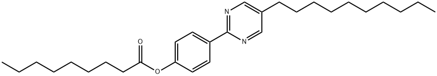 ノナン酸4-(5-デシル-2-ピリミジニル)フェニル 化学構造式