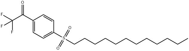 1-(十二烷基磺酰基)-4-三氟苯乙酮 结构式
