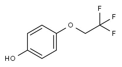 4-(2,2,2-三氟乙氧基)苯酚 结构式