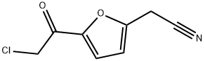 2-Furanacetonitrile, 5-(chloroacetyl)- (9CI) Structure