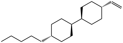 trans,trans-4-ペンチル-4'-ビニルビシクロヘキシル 化学構造式