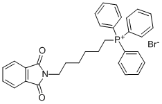 (6-邻苯二甲酰亚胺己基)三苯基溴化磷, 129789-59-9, 结构式